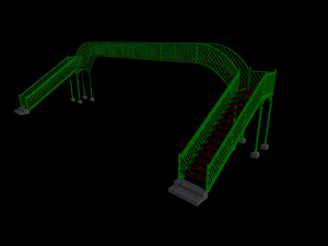 pedestrian bridge fcca Modèle 3D
