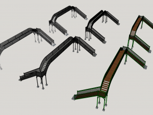 pedestrian bridge fcca Modèle 3D