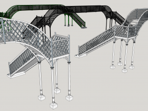 pedestrian bridge fcca Modèle 3D