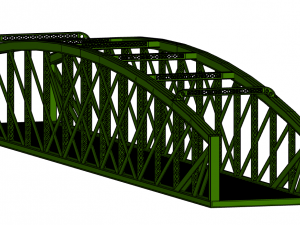 iron rail bridge 3D मॉडल