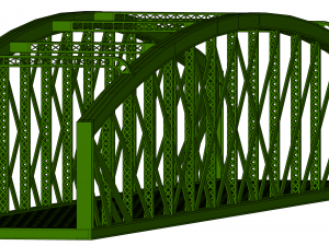 iron rail bridge 3D मॉडल