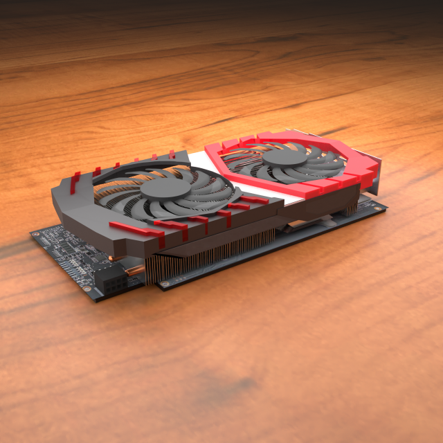 graphics card gaming style 3Dモデル .c4d .max .obj .3ds .fbx .stl .blend 