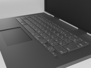 lowpoly animated laptop Model 3D