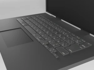 lowpoly animated laptop 3D Model