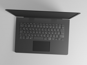 lowpoly animated laptop Model 3D