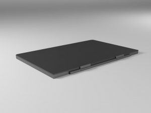 lowpoly animated laptop Model 3D