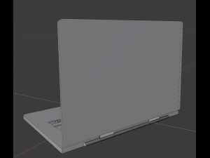 lowpoly animated laptop Model 3D