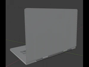 lowpoly animated laptop 3D Model
