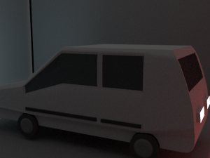 low poly car in fbx obj daefbx 200 royalty free license Model 3D