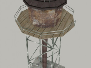 water tower 3D मॉडल