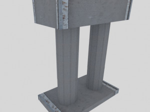 miramar bridge concrete slabs 3D Model