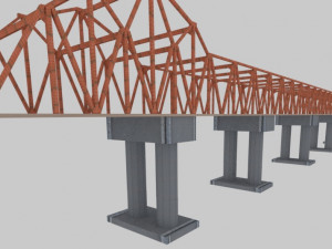miramar bridge concrete slabs 3D Модель