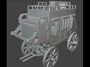 Stagecoaches of the Wild West 3D प्रिंट मॉडल