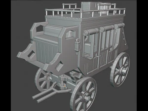 Diligencias del lejano oeste Modelo de impresión 3D