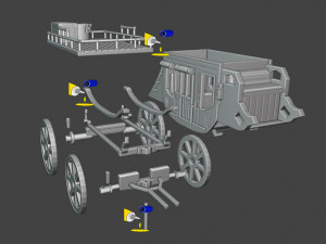 Stagecoaches of the Wild West 3D 프린트 모델
