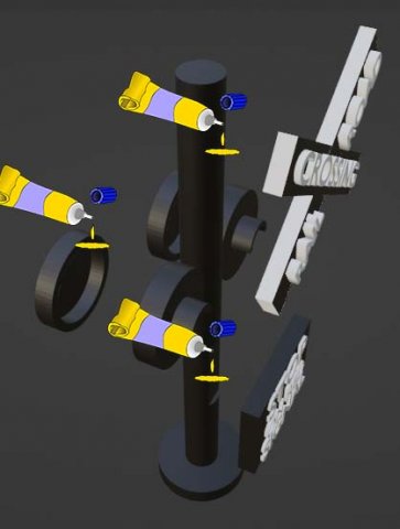 Railroad signal free way Modelo de impresión 3D .c4d .max .obj .3ds .fbx .stl .blend 