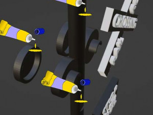 Railroad signal free way 3D प्रिंट मॉडल