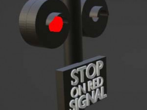 Railroad signal free way Modelo de impresión 3D