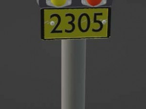Railroad signal free way Modelo de impresión 3D