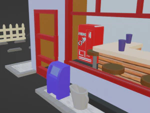Gas station from the 60s 3D Print Model