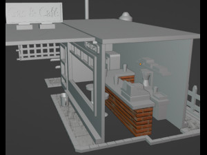 Gas station from the 60s 3Dプリントモデル