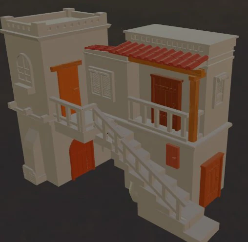 Domus Ancient Roman Housing 3D Print Model .c4d .max .obj .3ds .fbx .stl .blend