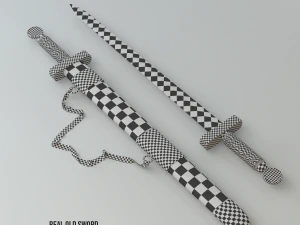 naprawdę stary miecz Model 3D