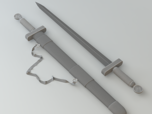 real old sword 3D Model