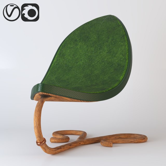 leaf chair 3D-Modell .c4d .max .obj .3ds .fbx .stl .blend 