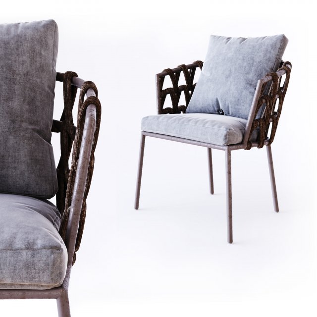 vincent sheppard leo garden dining chair Modelo 3D .c4d .max .obj .3ds .fbx .stl .blend 