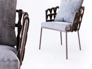 Vincent Sheppard Leo sedia da pranzo da giardino Modello 3D