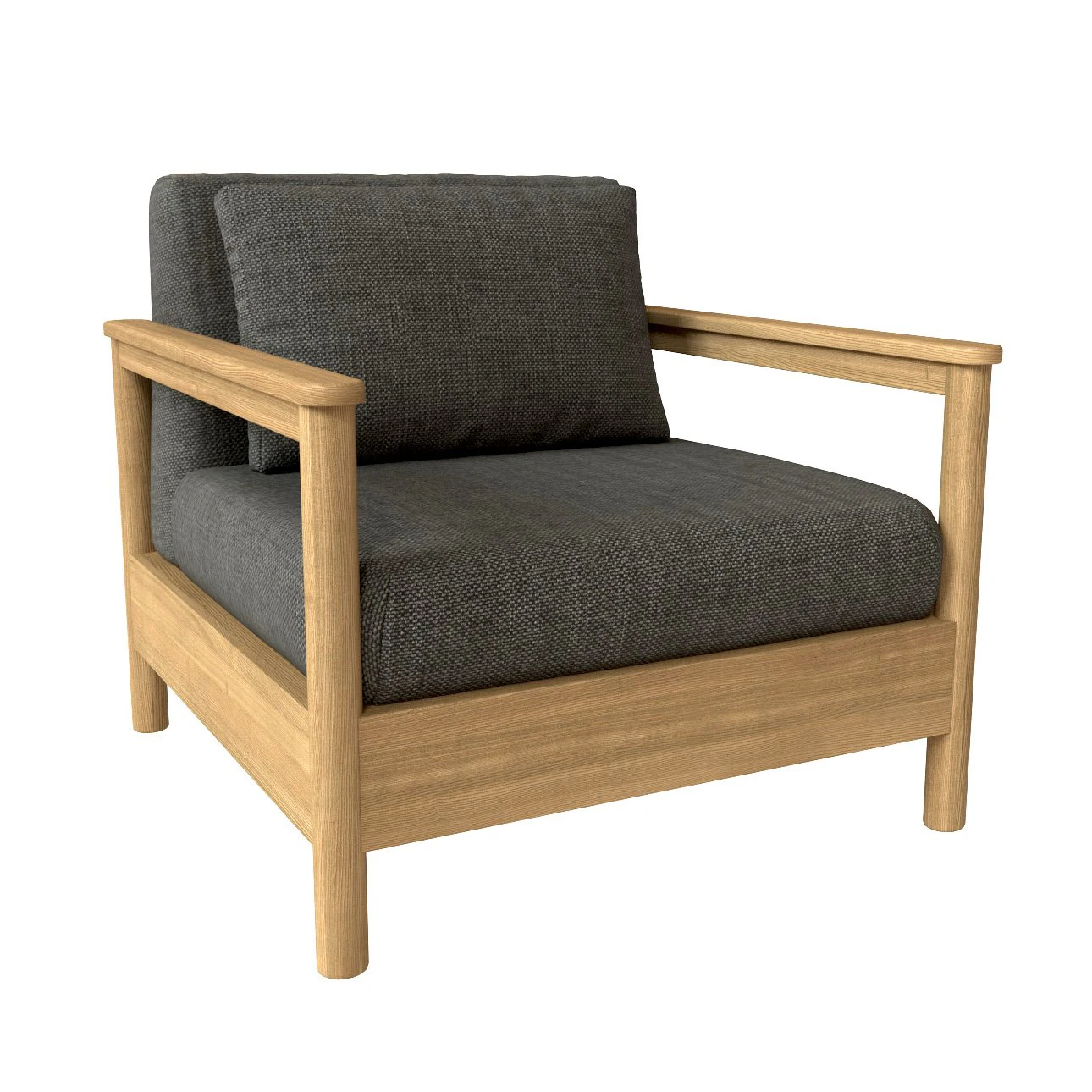 varaschin butaca madera teca 3D Model .c4d .max .obj .3ds .fbx .stl .blend 