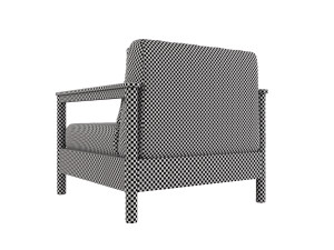 varaschin butaca madera teca 3D 모델