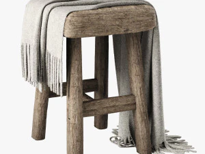 bangku vermissen Model 3D