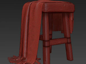 bangku vermissen Model 3D