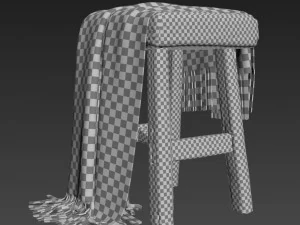 bangku vermissen Model 3D