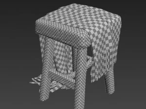 bangku vermissen Model 3D