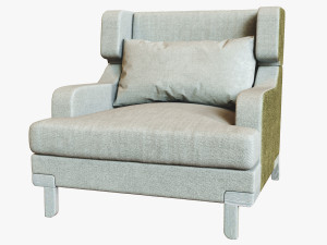 fauteuil basil pouf otto Modelo 3D