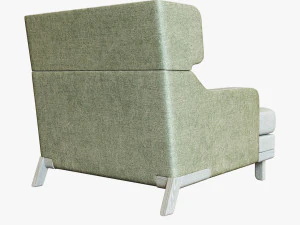 fauteuil basil pouf otto 3D Model