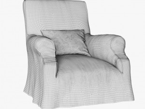 oliver gustav armchair Model 3D