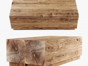 wood coffee table 3D Model