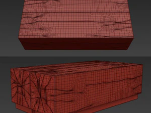 wood coffee table 3D Model
