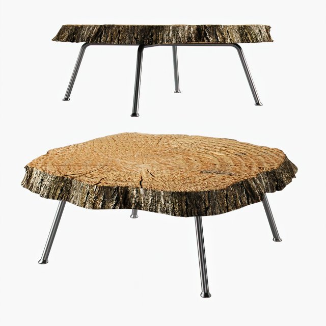 wood coffee table Model 3D .c4d .max .obj .3ds .fbx .stl .blend 
