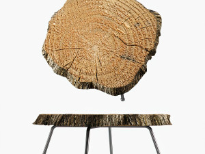 wood coffee table Model 3D