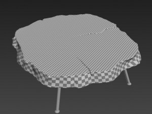 wood coffee table Model 3D