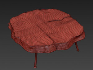 wood coffee table Model 3D