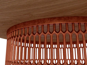 tavolo in rete kettal Modello 3D