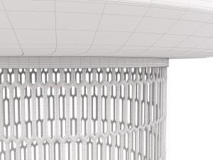 kettal mesh table Modello 3D