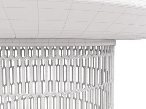 tavolo in rete kettal Modello 3D