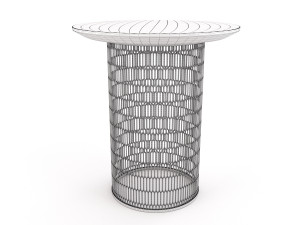kettal mesh table Modello 3D